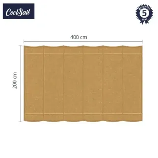 coolsail harmonicadoek 200x400 cm camel dust