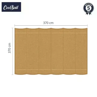 coolsail harmonicadoek 370x370 cm camel dust