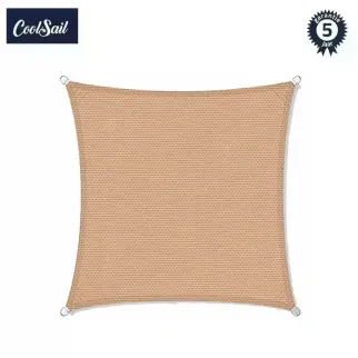 Zonnedoek 5,5x5,5m 340gr camel dust